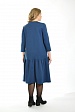 Синее платье 8212-14 со свободной талией и карманами с заклепками купить оптом в FORUS