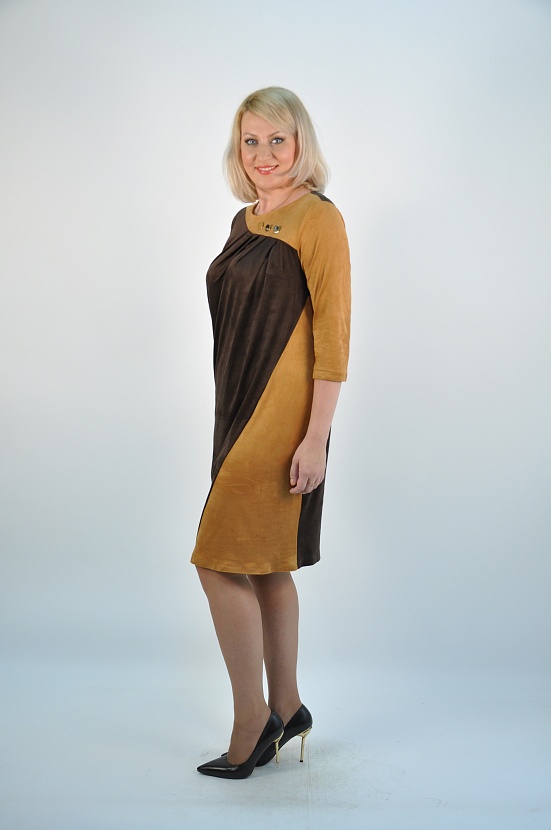 Платье 5022-A > размеры: 50, 52, 54, 56, 58 оптом в Москве