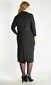 Черное облегающее платье 8204-А на поясе резинке и втачными карманами купить оптом в FORUS