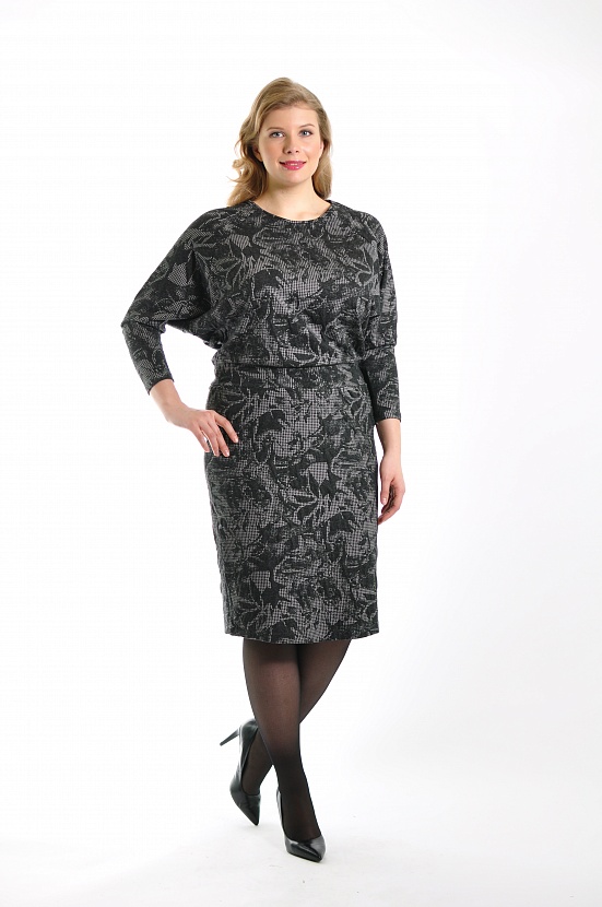 Платье 8237-А > размеры: 50, 52, 54, 56, 58 оптом в Москве