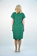 Зеленое летнее платье миди 3272-21 с коротким рукавом на пуговицах купить оптом в FORUS